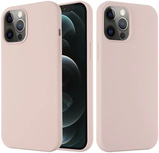 Apple iPhone 15 Pro Max Hoesje MagSafe Dun Silicone Licht Roze afbeelding 3