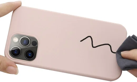Apple iPhone 15 Pro Max Hoesje MagSafe Dun Silicone Licht Roze afbeelding 5