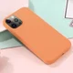 Apple iPhone 15 Pro Max Hoesje MagSafe Dun Silicone Oranje afbeelding 8