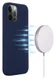 Apple iPhone 15 Pro Max Hoesje MagSafe Dun Silicone Blauw afbeelding 2