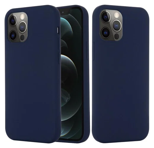 Apple iPhone 15 Pro Max Hoesje MagSafe Dun Silicone Blauw afbeelding 3
