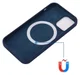 Apple iPhone 15 Pro Max Hoesje MagSafe Dun Silicone Blauw afbeelding 4