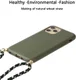Apple iPhone 15 Pro Max Hoesje Flexibel TPU met Koord Back Cover Groen afbeelding 3