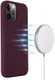 Apple iPhone 15 Pro Hoesje MagSafe Dun Silicone Back Cover Bordeaux afbeelding 2