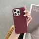 Apple iPhone 15 Pro Hoesje MagSafe Dun Silicone Back Cover Bordeaux afbeelding 6