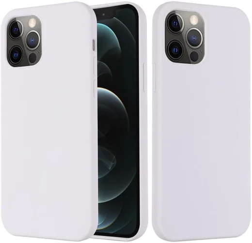 Apple iPhone 15 Pro Hoesje MagSafe Dun Silicone Back Cover Wit afbeelding 3