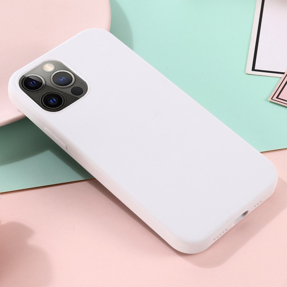 Apple iPhone 15 Pro Hoesje MagSafe Dun Silicone Back Cover Wit afbeelding 6