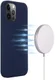 Apple iPhone 15 Pro Hoesje MagSafe Dun Silicone Back Cover Blauw afbeelding 2