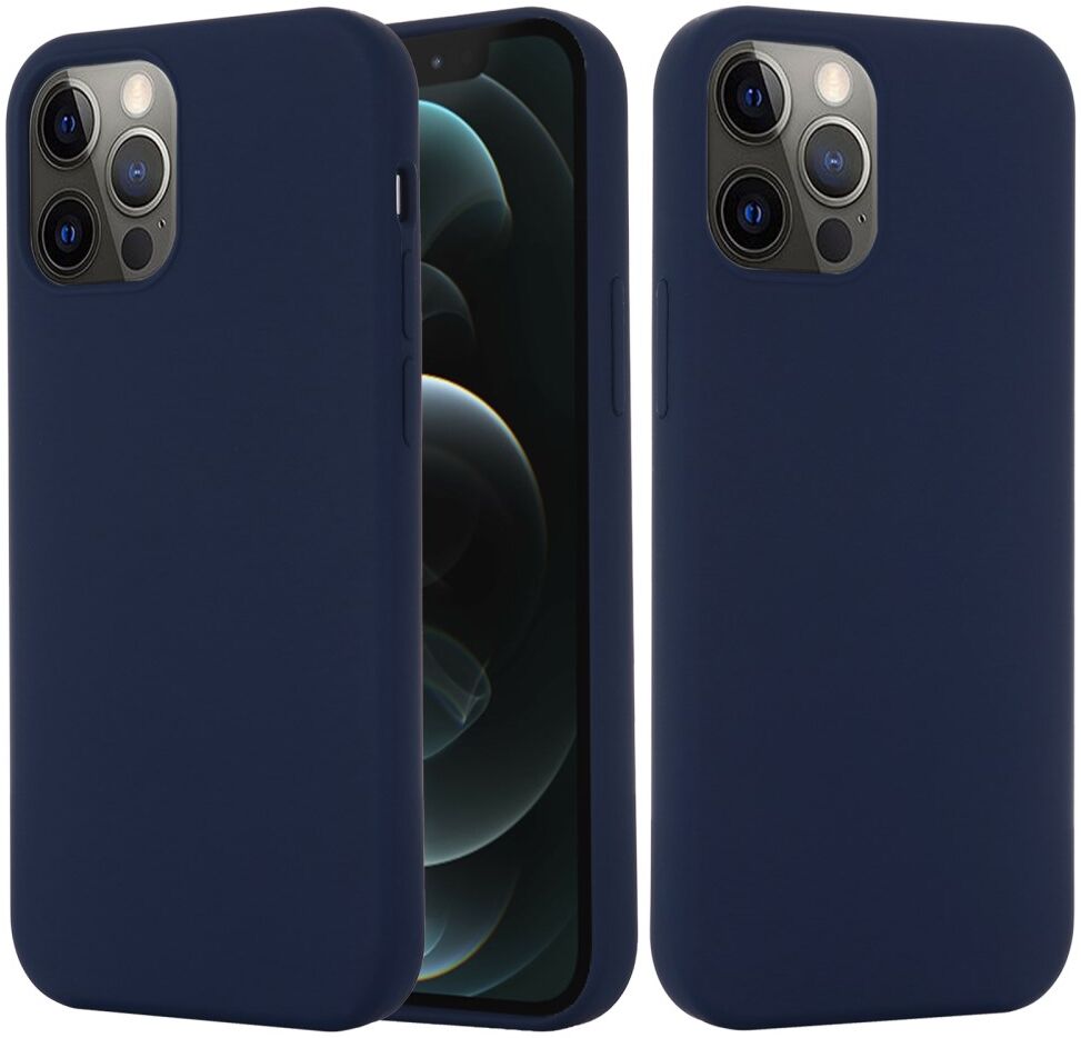 Apple iPhone 15 Pro Hoesje MagSafe Dun Silicone Back Cover Blauw afbeelding 4