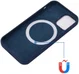 Apple iPhone 15 Pro Hoesje MagSafe Dun Silicone Back Cover Blauw afbeelding 5