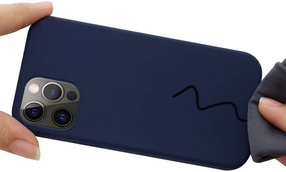 Apple iPhone 15 Pro Hoesje MagSafe Dun Silicone Back Cover Blauw afbeelding 6