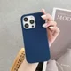 Apple iPhone 15 Pro Hoesje MagSafe Dun Silicone Back Cover Blauw afbeelding 8
