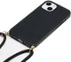 Apple iPhone 15 Plus Hoesje Flexibel TPU met Koord Back Cover Zwart afbeelding 2
