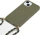 Apple iPhone 15 Plus Hoesje Flexibel TPU met Koord Back Cover Groen afbeelding 2