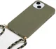Apple iPhone 15 Hoesje Flexibel TPU met Koord Back Cover Groen afbeelding 4