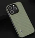 ABEEL Carbon Fiber Apple iPhone 15 Pro Hoesje Back Cover Groen afbeelding 2