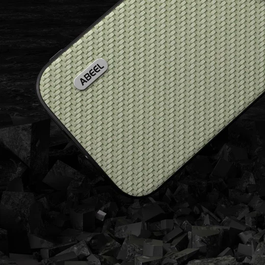 ABEEL Carbon Fiber Apple iPhone 15 Pro Hoesje Back Cover Groen afbeelding 3