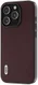 ABEEL Nappa Apple iPhone 15 Pro Hoesje Leer Back Cover Coffee