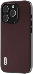 ABEEL Nappa Apple iPhone 15 Pro Hoesje Leer Back Cover Coffee afbeelding