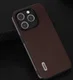 ABEEL Nappa Apple iPhone 15 Pro Hoesje Leer Back Cover Coffee afbeelding 3
