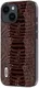 ABEEL Crocodile Apple iPhone 15 Hoesje Leer Back Cover Coffee afbeelding 1