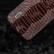 ABEEL Crocodile Apple iPhone 15 Hoesje Leer Back Cover Coffee afbeelding 3