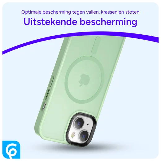 Vansdon Magnetische beschermhoes voor iPhone 16 Pro Max met 1 gehard glas, compatibel met MagSafe, valbescherming van militaire kwaliteit, mat, transparant, dun, schokbestendig, blauw