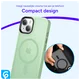 Apple iPhone 15 Hoesje met MagSafe Back Cover Matte Groen afbeelding 8