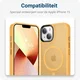 Apple iPhone 15 Hoesje met MagSafe Back Cover Matte Oranje afbeelding 7