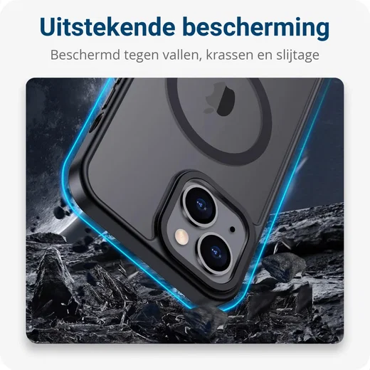 Apple iPhone 15 Plus Hoesje met MagSafe Back Cover Matte Groen afbeelding 7