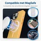 Apple iPhone 15 Plus Hoesje met MagSafe Back Cover Matte Oranje afbeelding 2