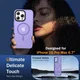 Apple iPhone 15 Pro Hoesje met MagSafe Back Cover Matte Lila afbeelding 4