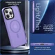 Apple iPhone 15 Pro Hoesje met MagSafe Back Cover Matte Lila afbeelding 7
