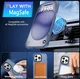 Apple iPhone 15 Pro Hoesje met MagSafe Back Cover Matte Blauw afbeelding 2