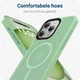 iPhone 15 Pro Max Hoesje met MagSafe Back Cover Matte Groen afbeelding 4