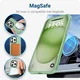 iPhone 15 Pro Max Hoesje met MagSafe Back Cover Matte Groen afbeelding 7