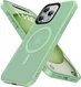 iPhone 15 Pro Max Hoesje met MagSafe Back Cover Matte Groen