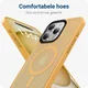iPhone 15 Pro Max Hoesje met MagSafe Back Cover Matte Oranje afbeelding 4