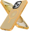 iPhone 15 Pro Max Hoesje met MagSafe Back Cover Matte Oranje