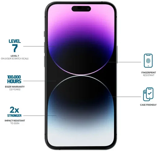 Eiger Mountain Glass iPhone 15 Pro Max / 15 Plus Screen Protector afbeelding 3