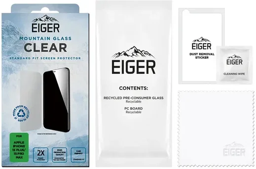 Eiger Mountain Glass iPhone 15 Pro Max / 15 Plus Screen Protector afbeelding 4