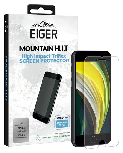 Eiger Mountain H.I.T iPhone 7 / 8 / SE (2020/2022) Scherm Folie 1-Pack afbeelding 1