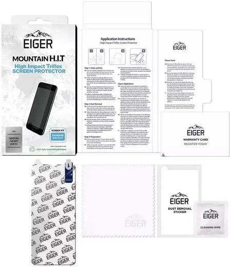 Eiger Mountain H.I.T. Samsung Galaxy A14 Screen Protector Folie 1-Pack afbeelding 4