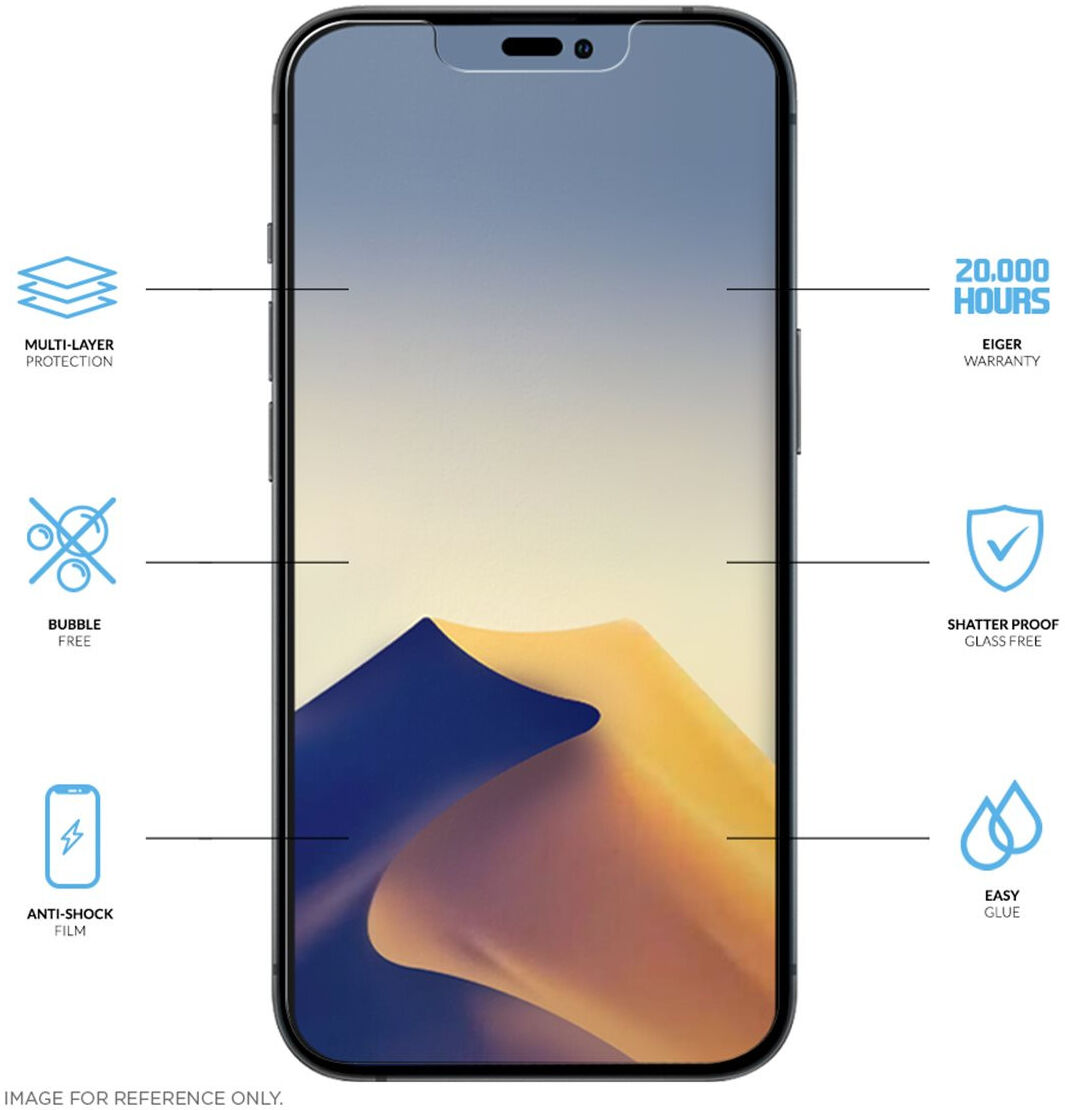 Eiger Mountain H.I.T. Apple iPhone 14 Pro Max Scherm Folie (2-Pack) afbeelding 2