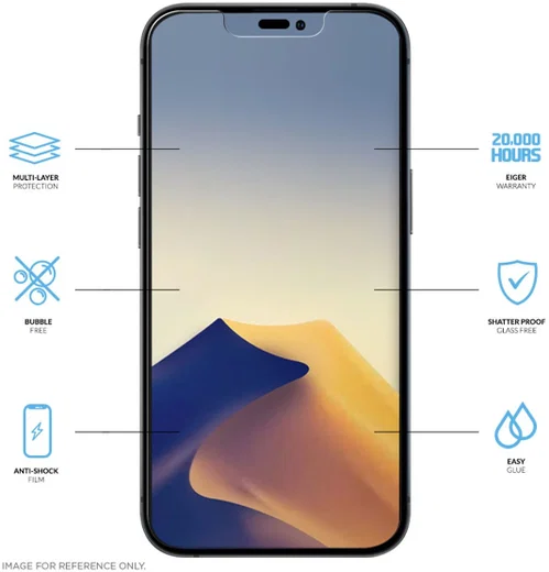 Eiger Mountain H.I.T. Apple iPhone 14 Pro Max Scherm Folie (2-Pack) afbeelding 2