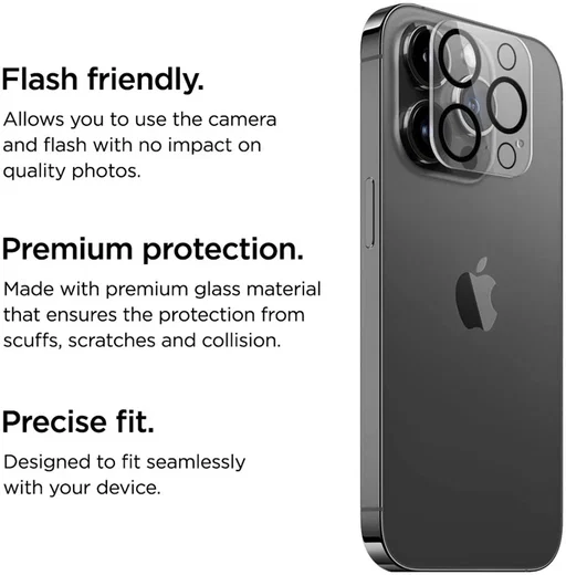 Eiger Apple iPhone 14 Pro / 14 Pro Max Camera Protector Tempered Glass afbeelding 2