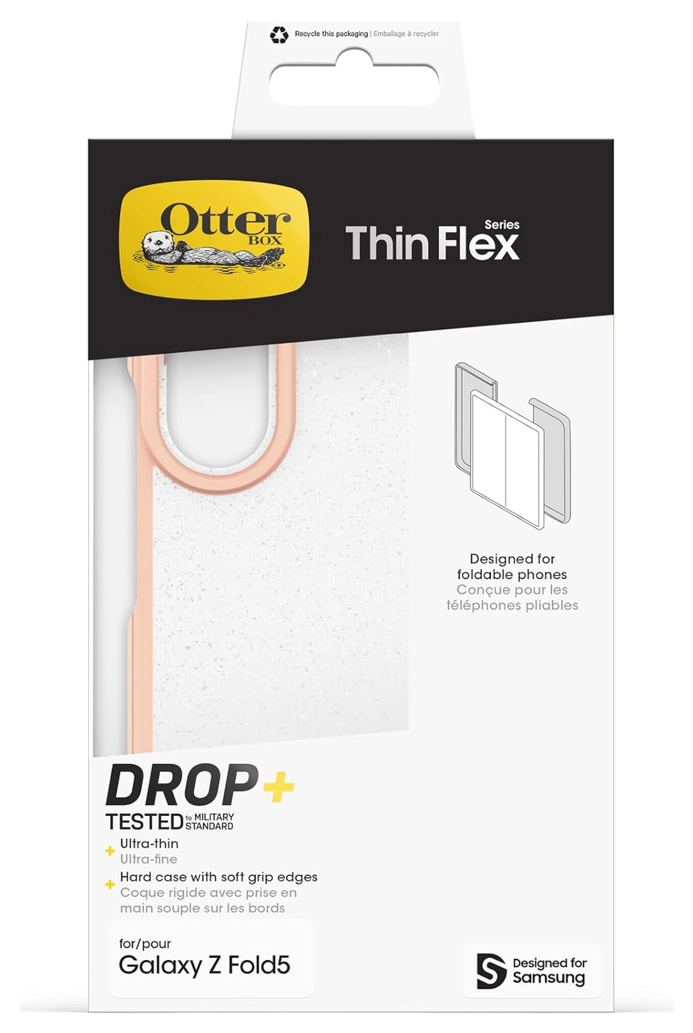 OtterBox Thin Flex Samsung Galaxy Z Fold 5 Hoesje Peach afbeelding 10