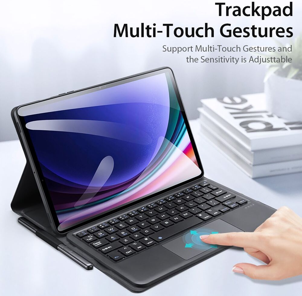 Dux Ducis Samsung Galaxy Tab S10 Lite / S10 FE / S9 FE / S9 Hoes Met Toetsenbord afbeelding 6