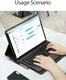 Dux Ducis Samsung Galaxy Tab S10 Lite / S10 FE / S9 FE / S9 Hoes Met Toetsenbord afbeelding 10