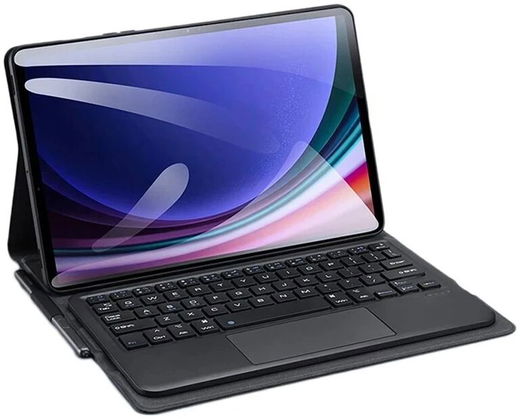 Dux Ducis Samsung Tab S10+/ S9+ / S9 FE+ Hoes Bluetooth Toetsenbord Zwart afbeelding 1